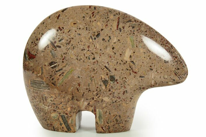 Carved Brecciated Chert Zuni Bear - Australia #344882